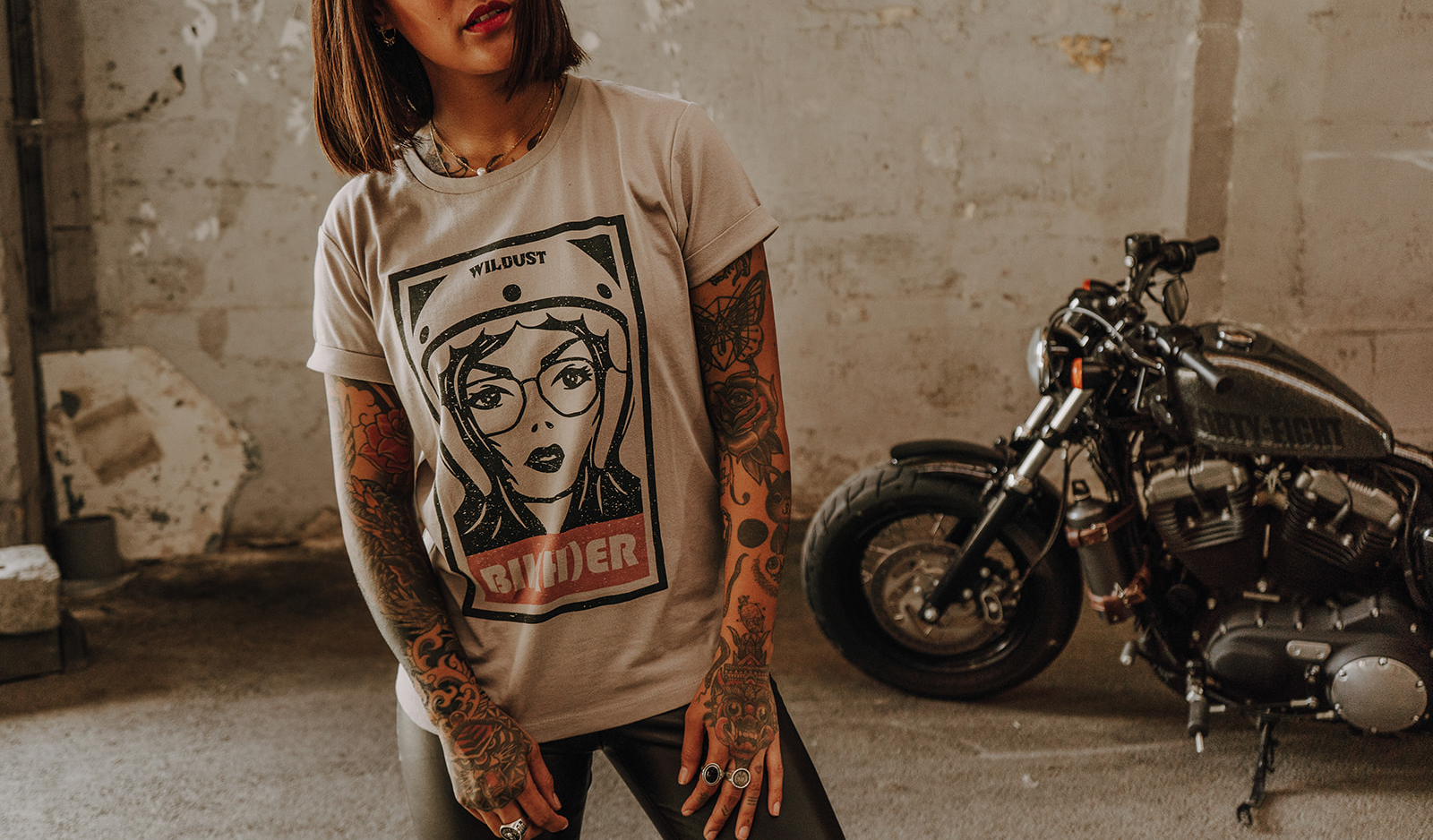 woman rider shirt by wildust sisters